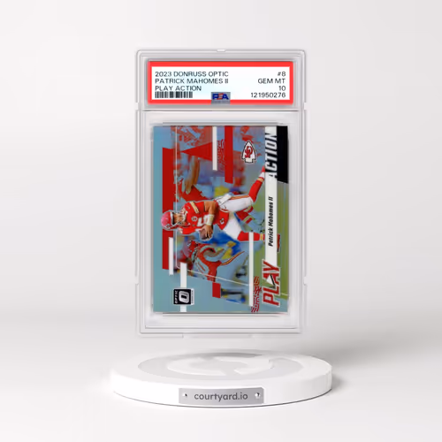 2023 Panini Donruss Optic Play Action #8 Patrick Mahomes II (PSA 10 GEM MINT)