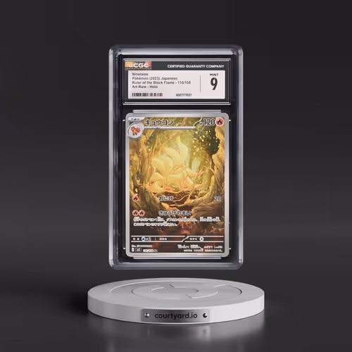 2023 Ruler of the Black Flame #110/108 Ninetales - Art Rare Holo (CGC 9 MINT)
