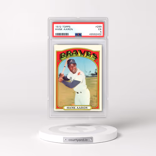 1972 Topps #299 Hank Aaron (PSA 5 EX)