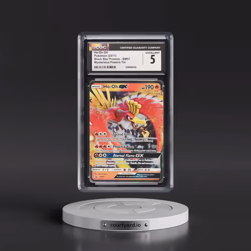 2017 Pokémon SM Black Star Promo #SM57 HO-Oh GX - Holo Mysterious Powers Tins (CGC 5 EX)