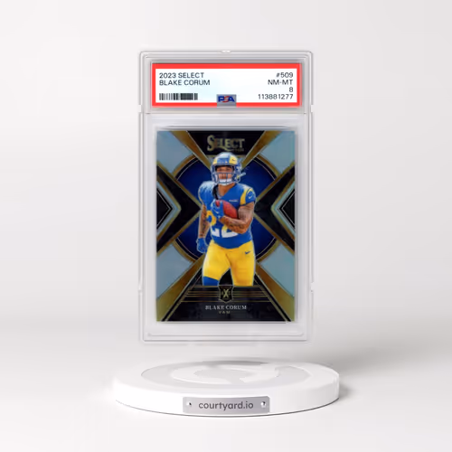 2023 Panini Select #509 Blake Corum (PSA 8 NM-MT)