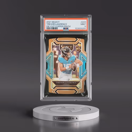2021 Panini Select #243 Trevor Lawrence - Die-Cut Copper Prizm (PSA 9 MINT)