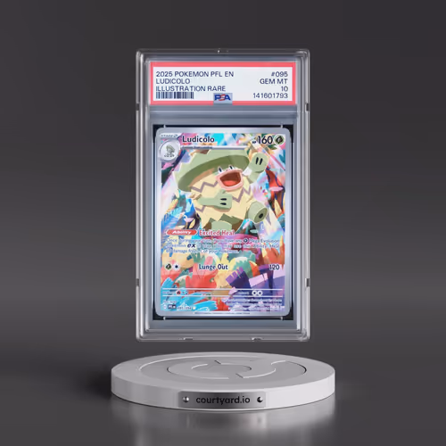 2025 Pokémon Pfl EN-Phantasmal Flames #095 Ludicolo - Illustration Rare (PSA 10 GEM MINT)
