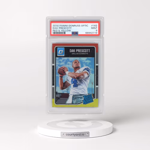 2016 Panini Donruss Optic #162 Dak Prescott - Red & Yellow (PSA 9 MINT)