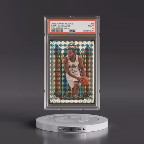 2019 Panini Mosaic Stained Glass #8 Kawhi Leonard (PSA 9 MINT)