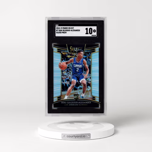 2018 Panini Select #7 Shai Gilgeous-Alexander - Silver Prizm (SGC 10 GEM MINT)