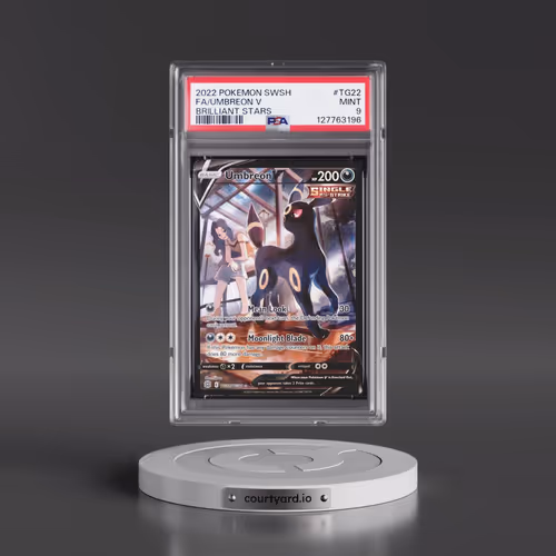2022 Pokémon Sword & Shield Brilliant Stars #TG22 Umbreon V - Holo Full Art (PSA 9 MINT)