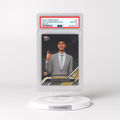 2024 Topps Now Draft #D1 Zaccharie Risacher (PSA 10 GEM MINT)
