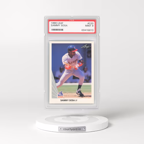1990 Leaf #220 Sammy Sosa (PSA 9 MINT)