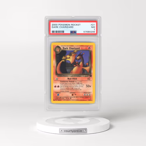 2000 Pokémon Rocket #21 Dark Charizard (PSA 7 NM)