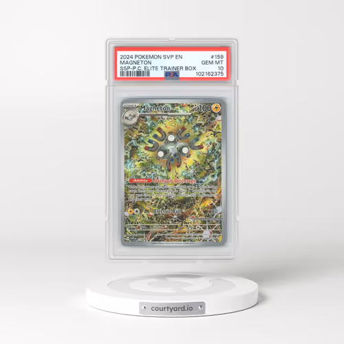 2024 Pokémon Svp EN-SV Black Star Promo #159 Magneton - Surging Sparks Pokemon Center Elite Trainer Box (PSA 10 GEM MINT)