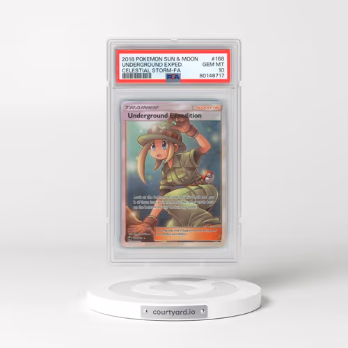 2018 Pokémon Sun & Moon Celestial Storm #168 Underground Expedition - Full Art (PSA 10 GEM MINT)
