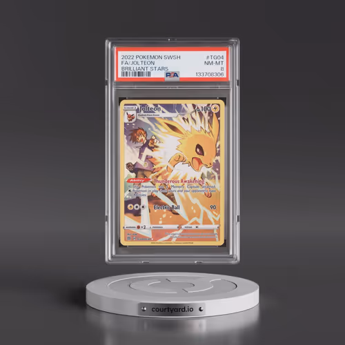 2022 Pokémon Sword & Shield Brilliant Stars #TG04 Jolteon - Full Art (PSA 8 NM-MT)