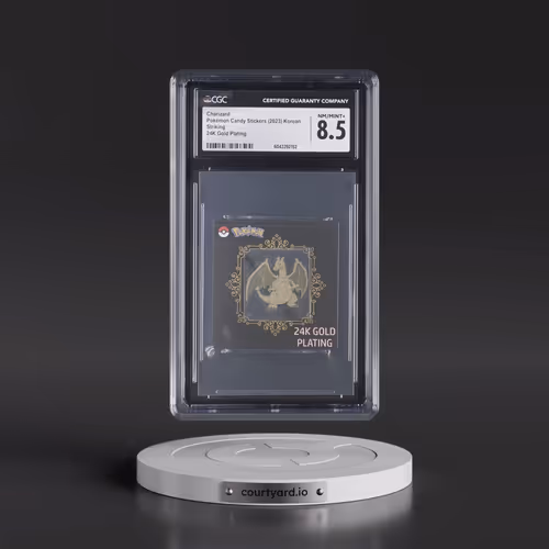 2023 Pokémon Popping Candy Stickers (2023 Striking) - Korean Charizard - 24K Gold Plating (CGC 8.5 N