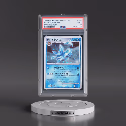 2007 Pokémon Diamond & Pearl Dawn Dash #161 Glaceon - Holo (PSA 9 MINT)