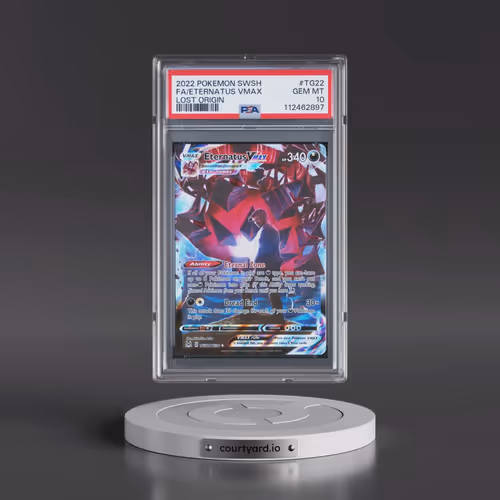 2022 Pokémon Sword & Shield Lost Origin #TG22 Eternatus Vmax - Full Art (PSA 10 GEM MINT)
