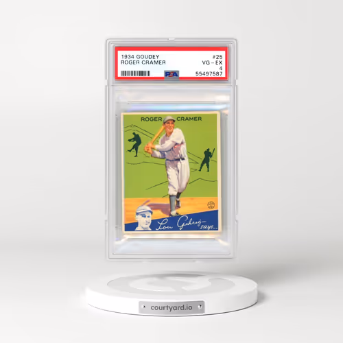1934 Goudey #25 Roger Cramer (PSA 4 VG-EX)