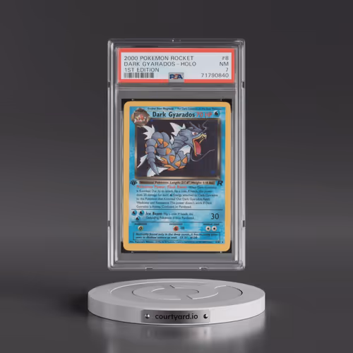 2000 Pokémon Rocket #8 Dark Gyarados - 1st Edition Holo (PSA 7 NM)