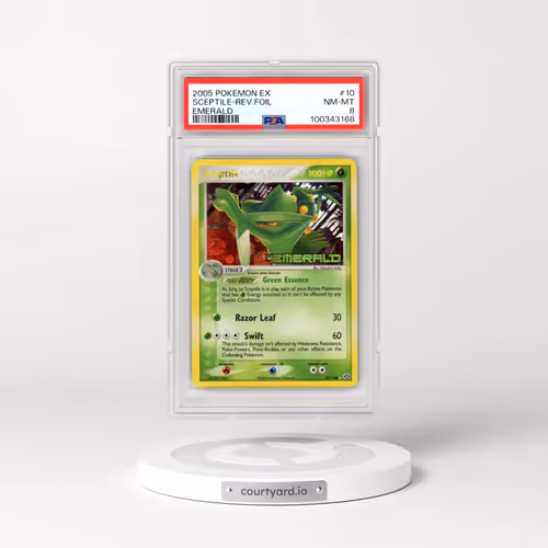 2005 Pokémon EX Emerald #10 Sceptile - Reverse Foil (PSA 8 NM-MT)