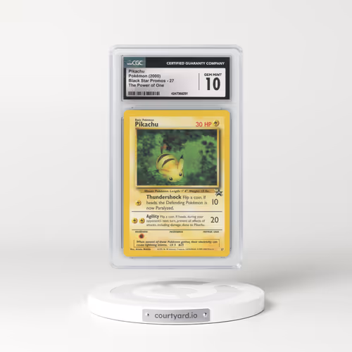 1999 Black Star Promos #27 Pikachu - The Power of One (CGC 10 GEM MINT)