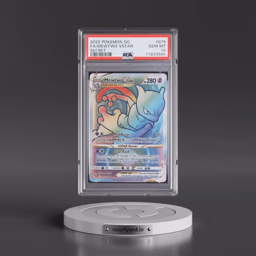 2022 Pokémon Go #079 Mewtwo Vstar - Full Art Secret (PSA 10 GEM MINT)