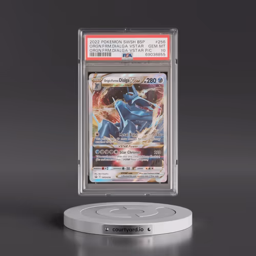 2022 Pokémon Swsh Black Star Promo #256 Origin Forme Dialga Vstar - Origin Forme Dialga Vstar Premiu