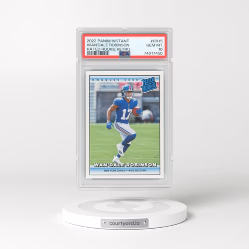 2022 Panini Instant Rated Rookie Retro #RR15 Wan'Dale Robinson (PSA 10 GEM MINT)
