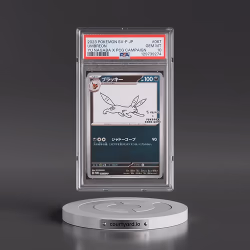 2023 Pokémon SV-P Promo #067 Umbreon - YU Nagaba X Pokemon Card Game Campaign (PSA 10 GEM MINT)