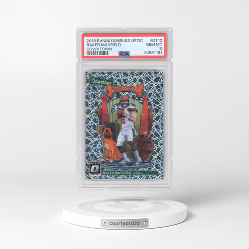 2018 Panini Donruss Optic Downtown #DT12 Baker Mayfield (PSA 10 GEM MINT)