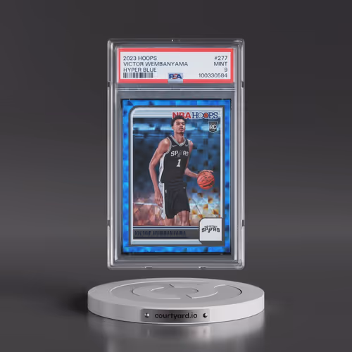 2023 Panini NBA Hoops #277 Victor Wembanyama - Hyper Blue (PSA 9 MINT)