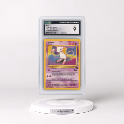 1999 Black Star Promos #8 Mew - Pokémon League (CGC 9 MINT)