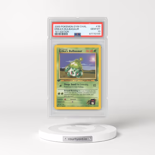 2000 Pokémon Gym Challenge #39 Erika's Bulbasaur - 1st Edition (PSA 10 GEM MINT)