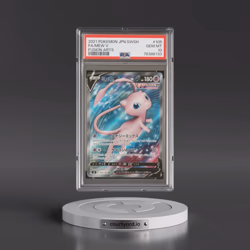2021 Pokémon Sword & Shield Fusion Arts #105 Mew V - Holo Full Art (PSA 10 GEM MINT)