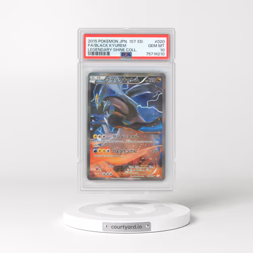 2015 Pokémon Legendary Shine Collection #020 Black Kyurem - 1st Edition Full Art (PSA 10 GEM MINT)
