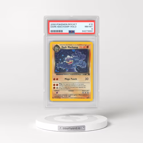 2000 Pokémon Rocket #10 Dark Machamp - Holo (PSA 8 NM-MT)