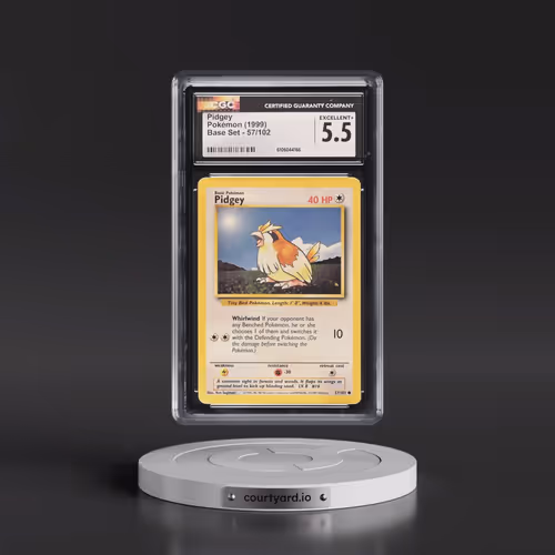 1999 Base Set #57/102 Pidgey (CGC 5.5 EX+)