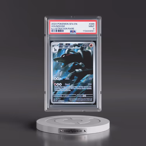 2024 Pokémon Sfa EN-Shrouded Fable #066 Houndoom - Illustration Rare (PSA 9 MINT)
