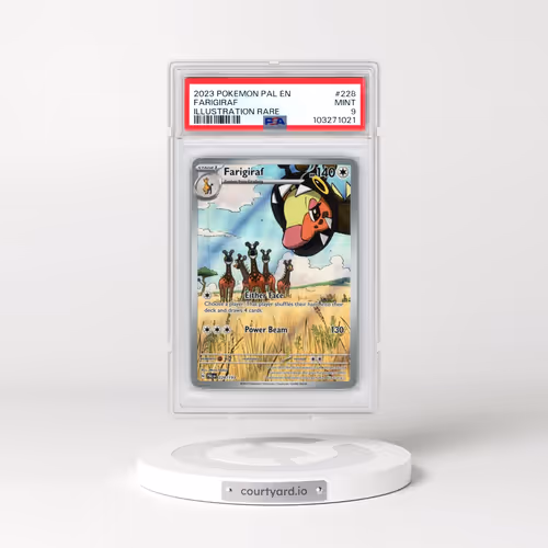 2023 Pokémon Pal EN-Paldea Evolved #228 Farigiraf - Illustration Rare (PSA 9 MINT)
