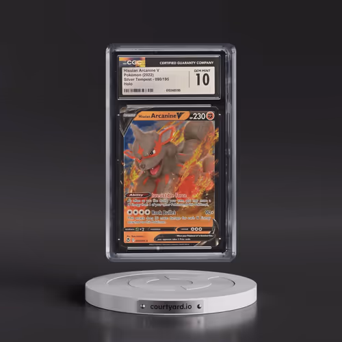 2022 Silver Tempest #090/195 Hisuian Arcanine V - Holo (CGC 10 GEM MINT)