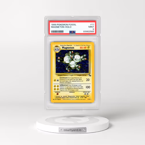 1999 Pokémon Fossil #11 Magneton - Holo (PSA 9 MINT)