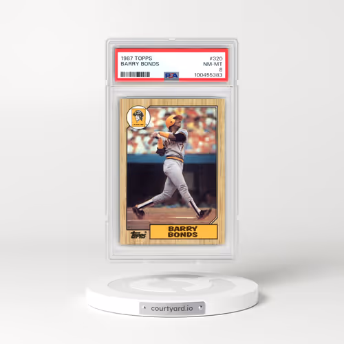 1987 Topps #320 Barry Bonds (PSA 8 NM-MT)