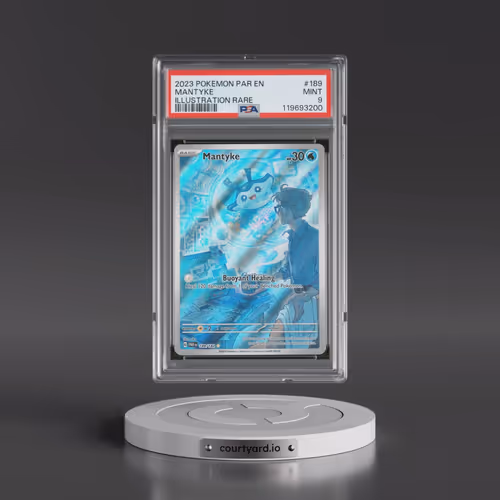 2023 Pokémon Par EN-Paradox Rift #189 Mantyke - Illustration Rare (PSA 9 MINT)