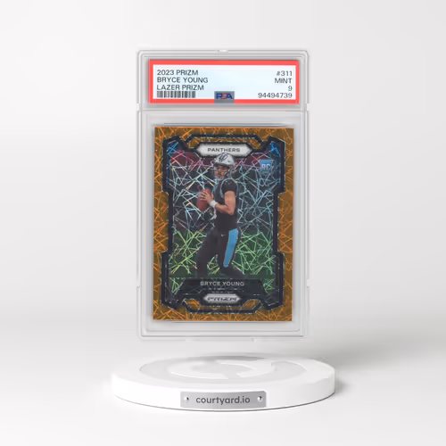 2023 Panini Prizm #311 Bryce Young - Lazer Prizm (PSA 9 MINT)