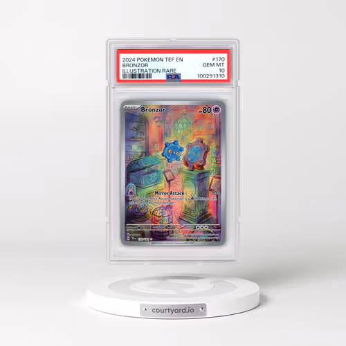 2024 Pokémon Tef EN-Temporal Forces #170 Bronzor - Illustration Rare (PSA 10 GEM MINT)