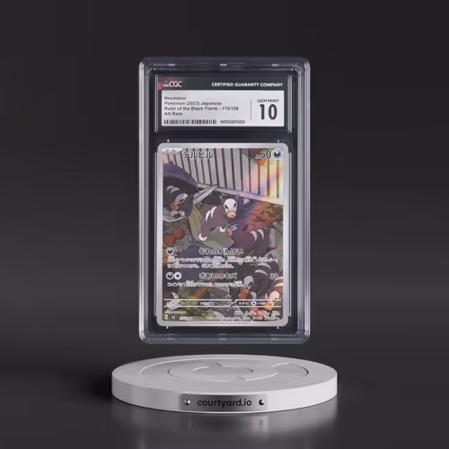 2023 Ruler of the Black Flame #115/108 Houndour - Art Rare Holo (CGC 10 GEM MINT)