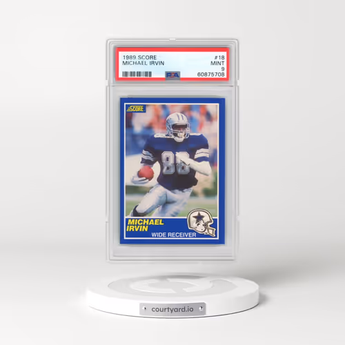 1989 Score #18 Michael Irvin (PSA 9 MINT)