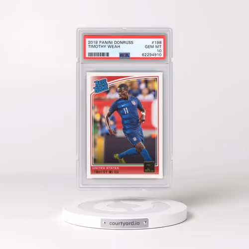 2018 Panini Donruss #198 Timothy Weah (PSA 10 GEM MINT)