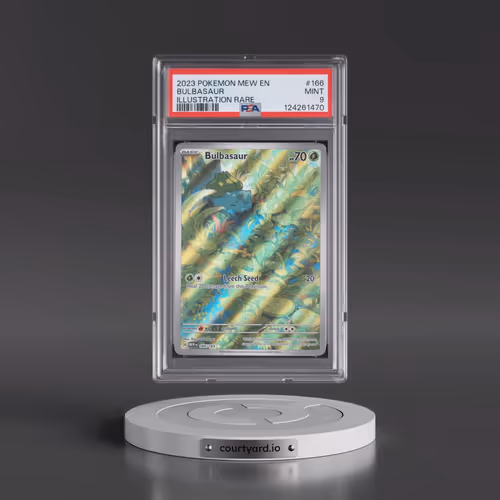 2023 Pokémon Mew EN-151 #166 Bulbasaur - Illustration Rare (PSA 9 MINT)