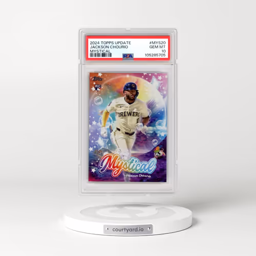 2024 Topps Update Mystical #MYS20 Jackson Chourio (PSA 10 GEM MINT)