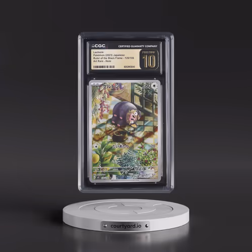 2023 Ruler of the Black Flame #120/108 Lechonk - Art Rare Holo (CGC 10 PRISTINE)